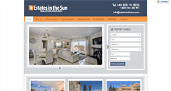 Desktop Screenshot of estatesinthesun.com
